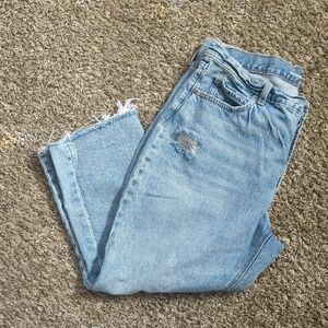 Old Navy Light Blue Cropped Jeans